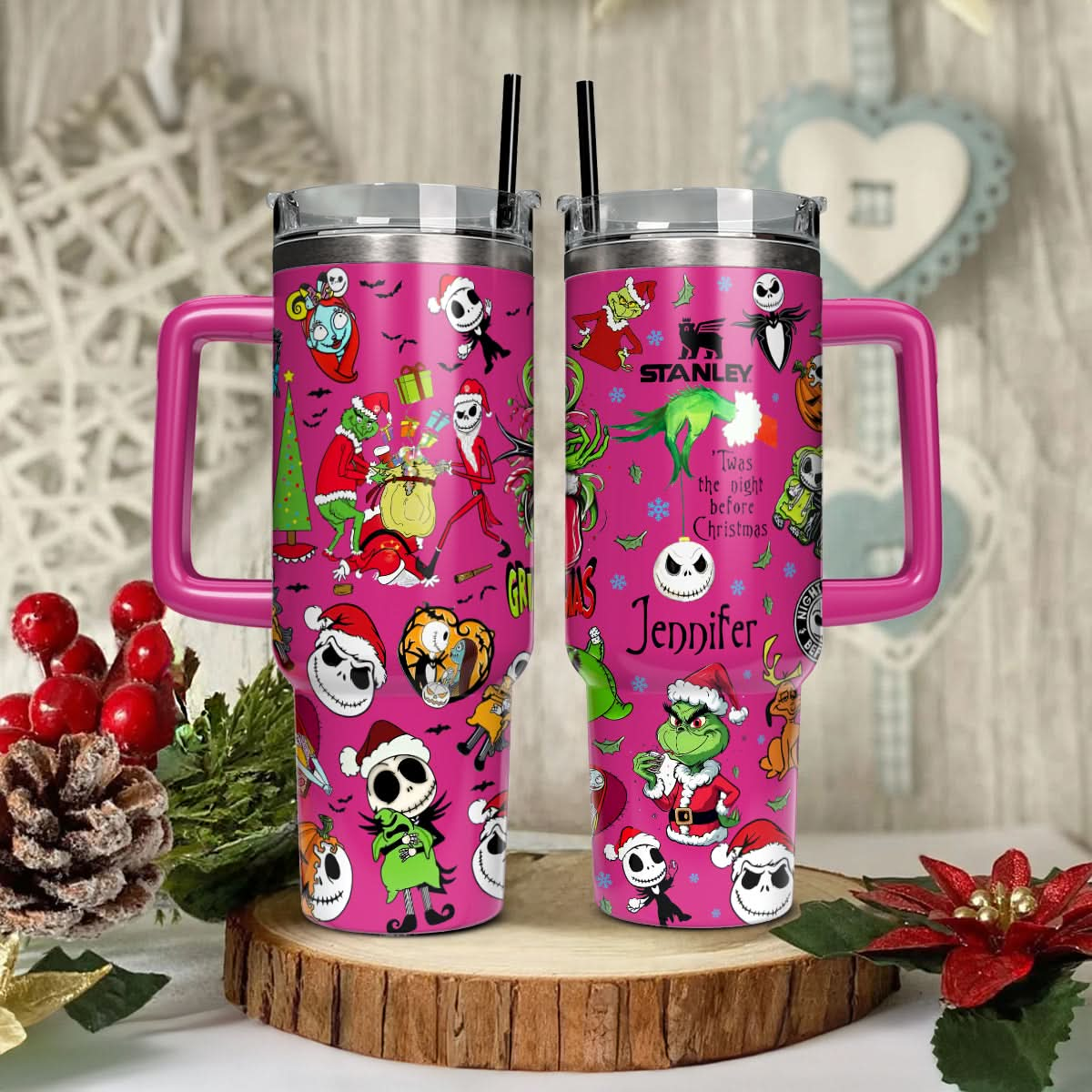 "I'm A Nightmare Grinch" Custom Grinch Nightmare 40oz Tumbler - 410TTHNTB030