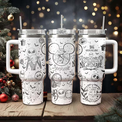 40oz A Couple Custom Disney Nightmare 40oz Tumbler - 410TTHNTB033