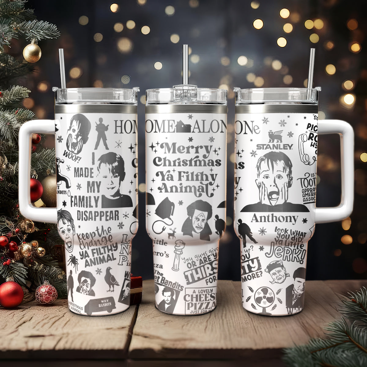 Custom Home Alone Movie 40oz Tumbler - 410QAHNTB008