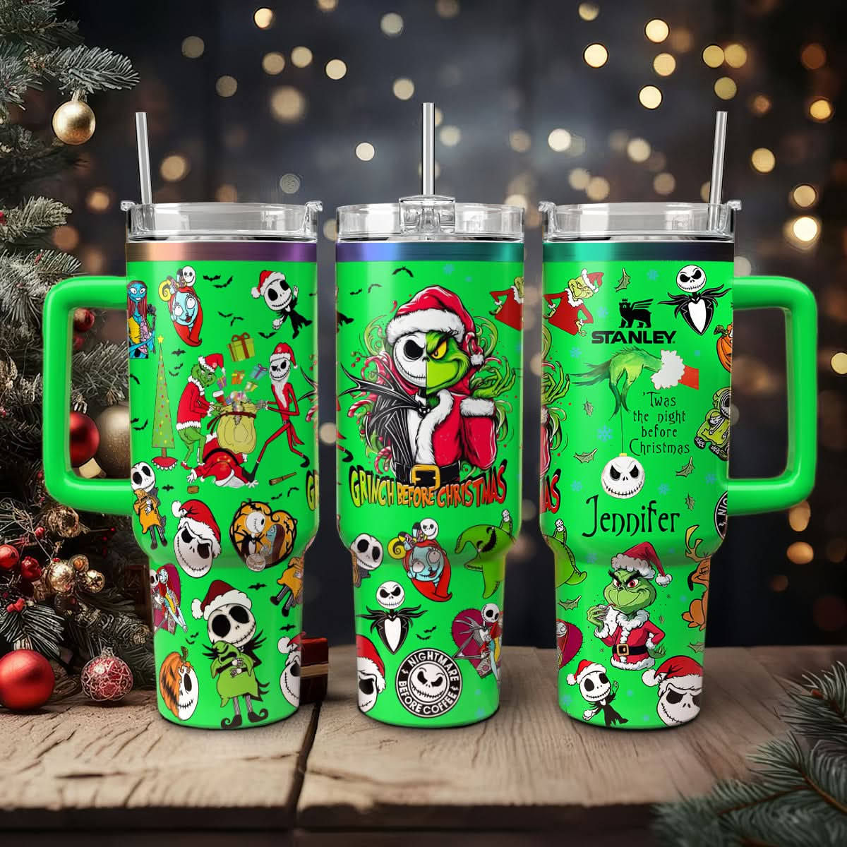 "I'm A Nightmare Grinch" Custom Grinch Nightmare 40oz Tumbler - 410TTHNTB030