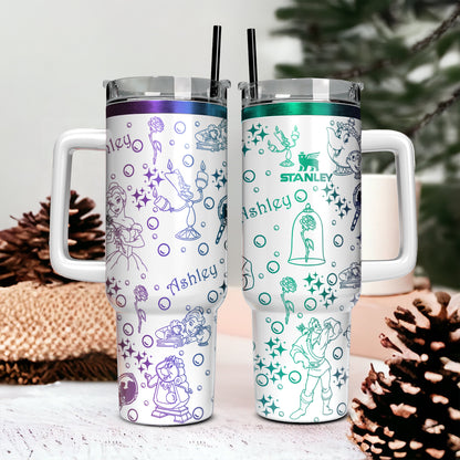 Custom Name DN Beauty and The Beast Tumbler - 412HLHNTB037