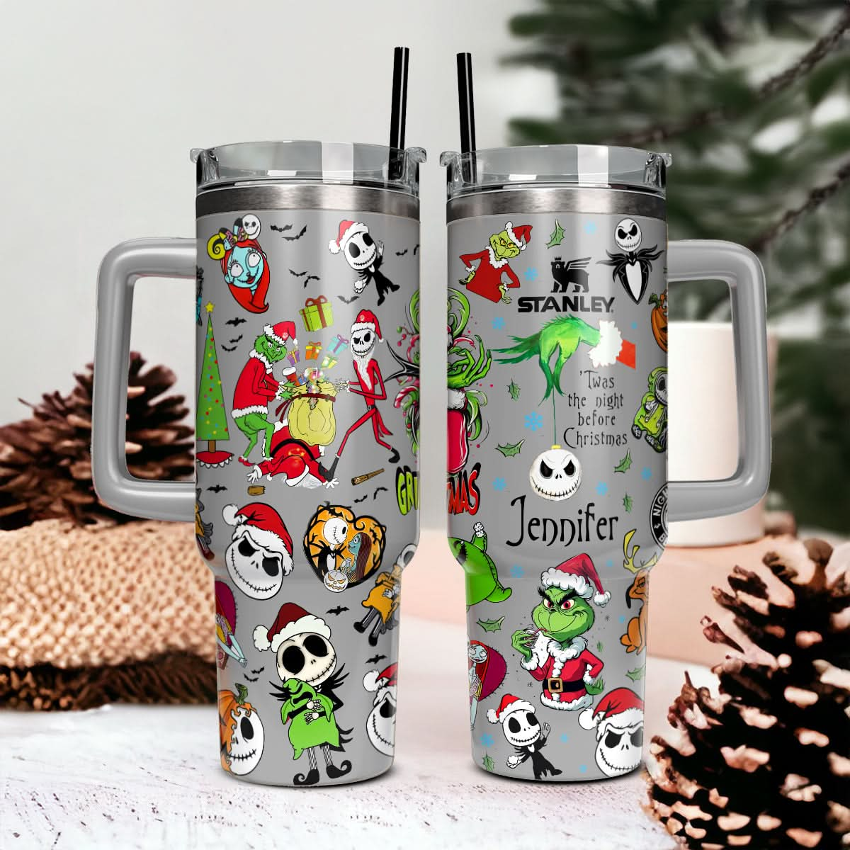 "I'm A Nightmare Grinch" Custom Grinch Nightmare 40oz Tumbler - 410TTHNTB030