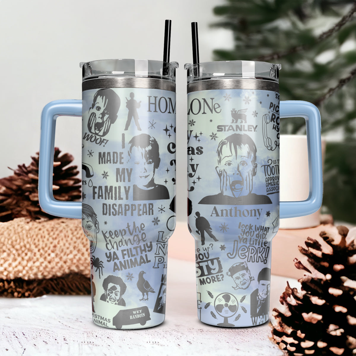 Custom Home Alone Movie 40oz Tumbler - 410QAHNTB008