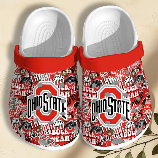 Ohio State Buckeyes NCAA Sport Clogs Shoes - 503HLHNCR001