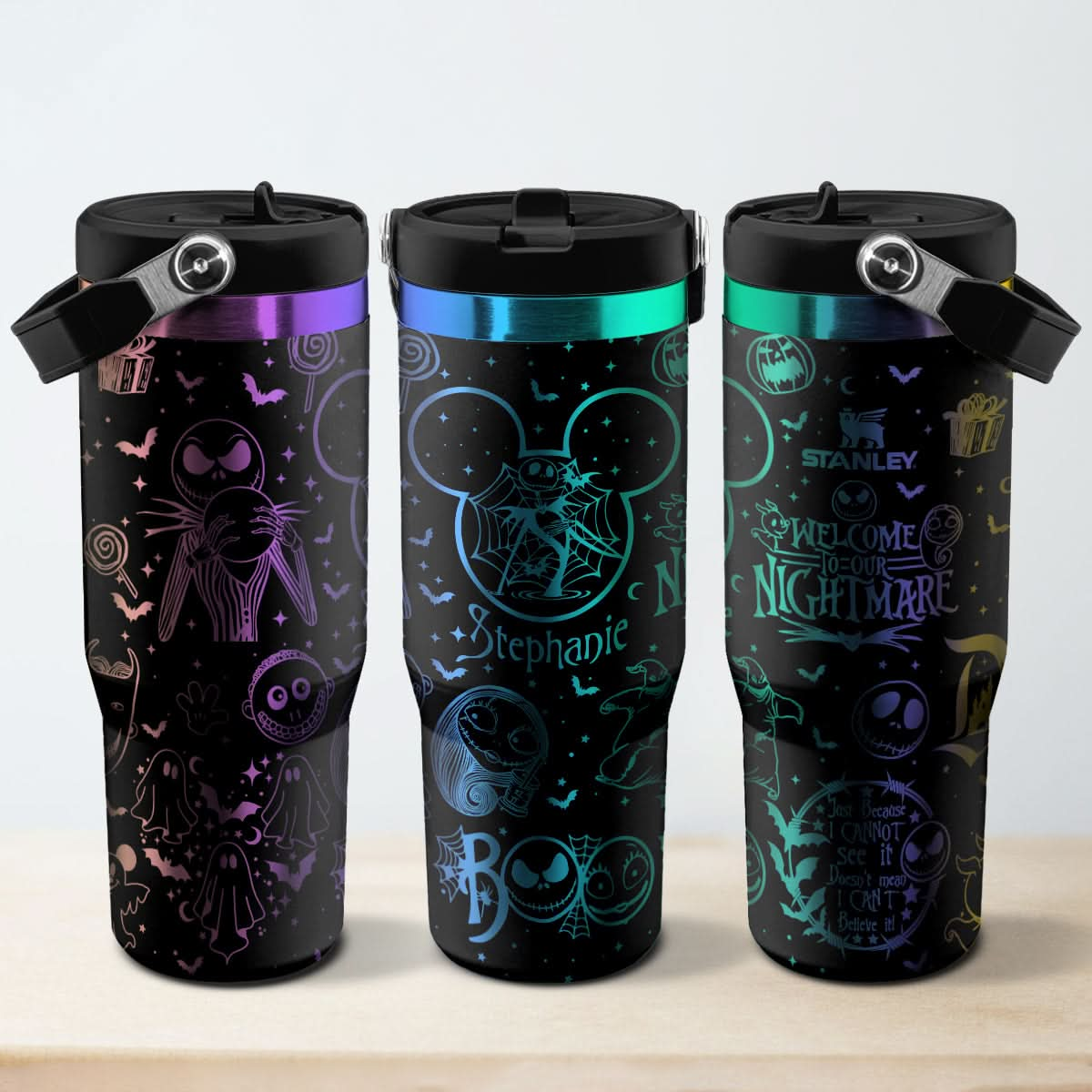 A Couple Custom Disney Nightmare IceFlow 40oz Tumbler - 410TTHNTB033