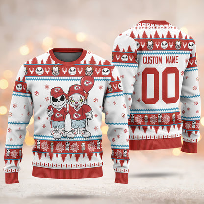 A Best Gift For Fan, Custom Football Teams Ugly Sweater _ 411MCHNUS024