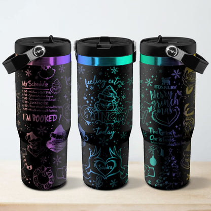 Custom Grinch IceFlow 40oz Tumbler - 410QAHNTB002
