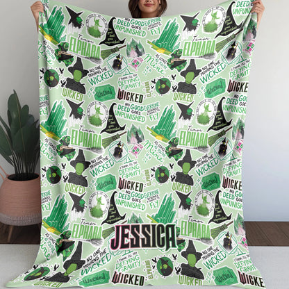 Custom Name Wicked Blanket - 412HLHNBL025
