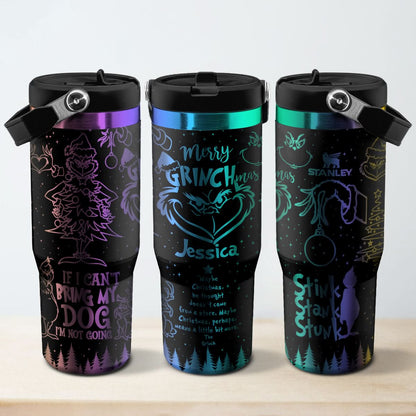 Custom Grinch IceFlow 40oz Tumbler - 410TTHNTB006
