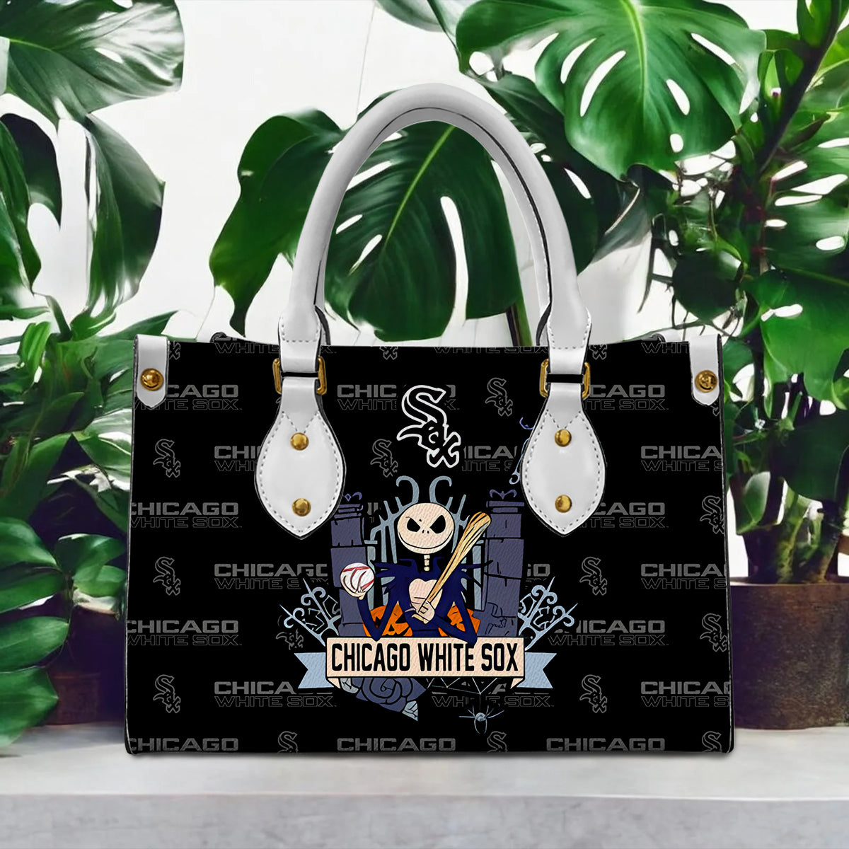 Chicago White Sox Jack Women Leather Hand Bag