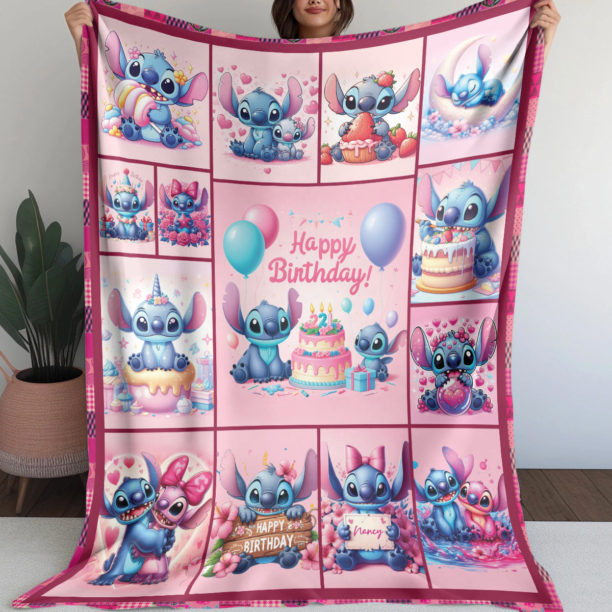 Birthday Gift DN Stitch Blanket - 412MCHNBL002