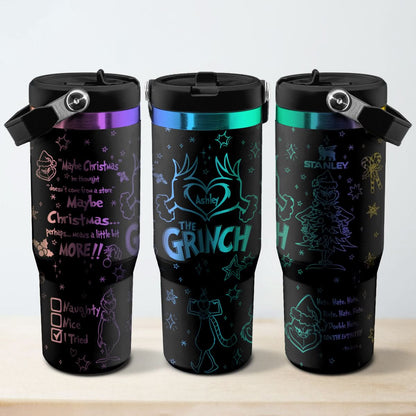 Custom Grinch IceFlow 40oz Tumbler - 410QAHNTB004