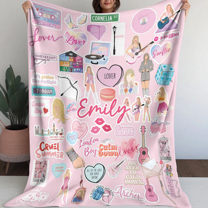 Custom Name Swiftie - Taylor Swift Blanket 407HLHNBL036