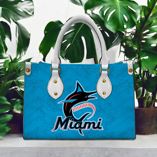 Miami Marlins Women Leather Hand Bag