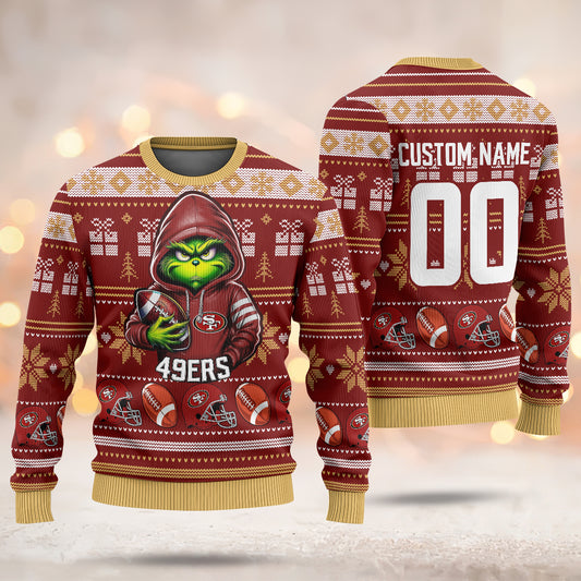 A Best Gift For Fan, Custom Football Teams Ugly Sweater _ 411MCHNUS022