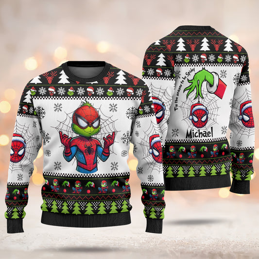 Christmas Grinch Ugly Sweater Custom, For Fan And Kids - 411QAHNUS019