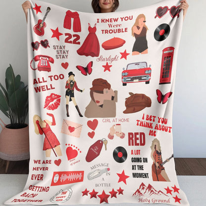 Taylor Swift Red Album Blanket - 407HLHNBL075