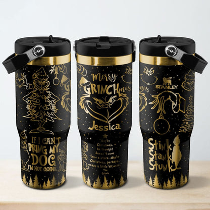 Custom Grinch IceFlow 40oz Tumbler - 410TTHNTB006