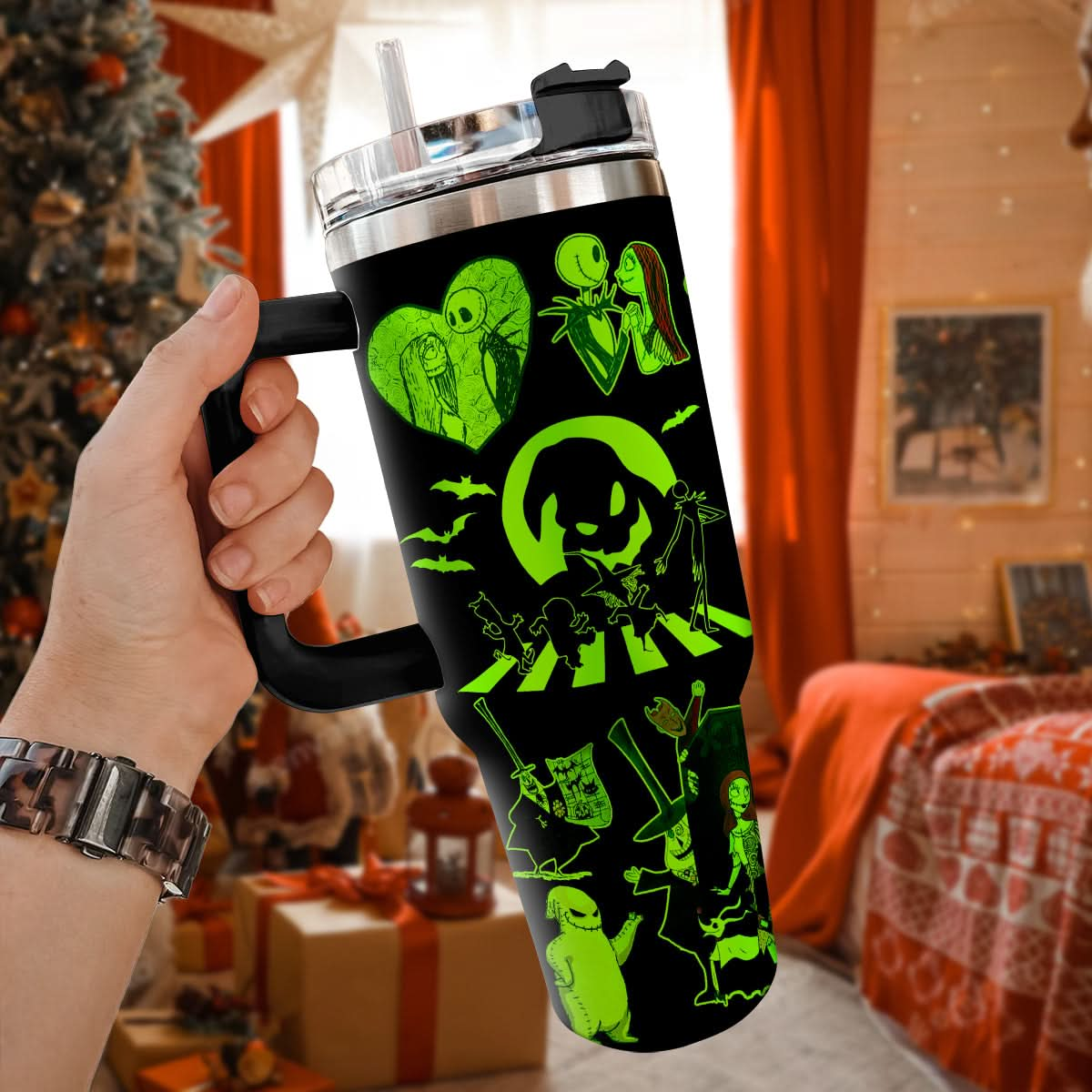 Oogie Boogie Nightmare Before Christmas 40oz Tumbler - 409HLHNTB144