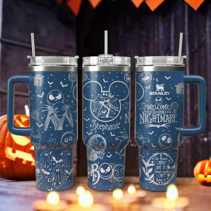 40oz A Couple Custom Disney Nightmare 40oz Tumbler - 410TTHNTB033