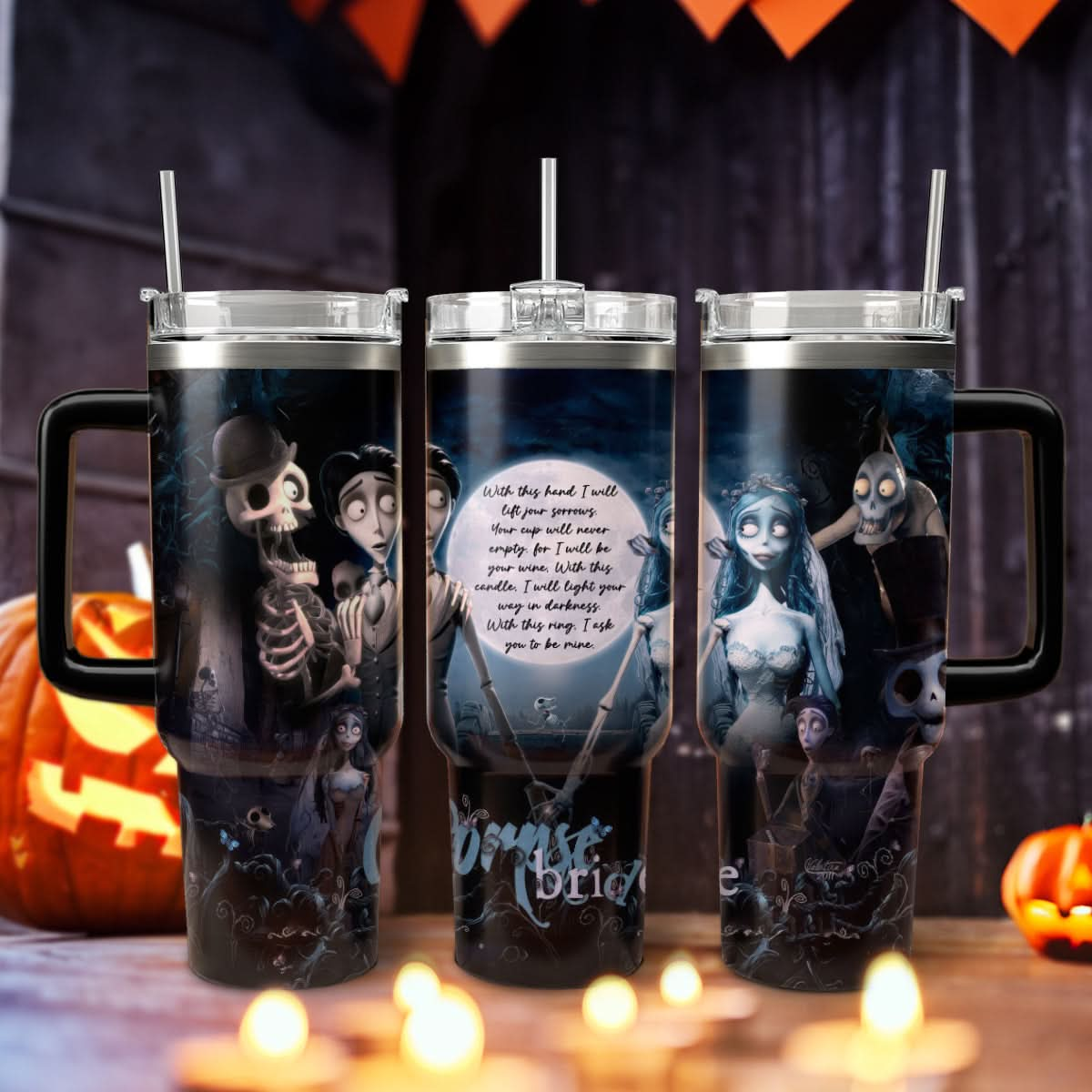 Halloween Corpse Bride 40oz Tumbler - 409VTHNTB058