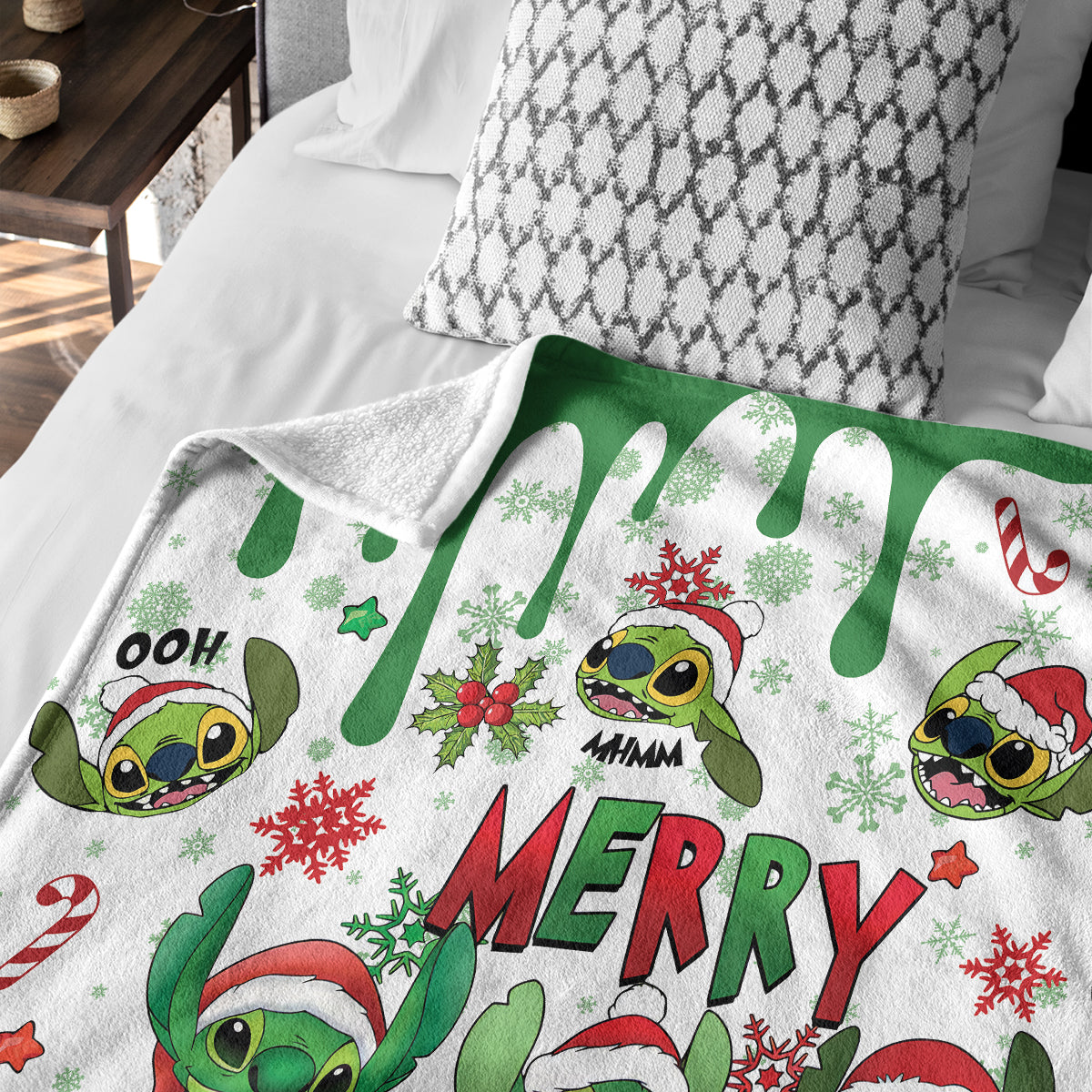 Custom Stitch Grinch Blanket - 410TTHNBL004