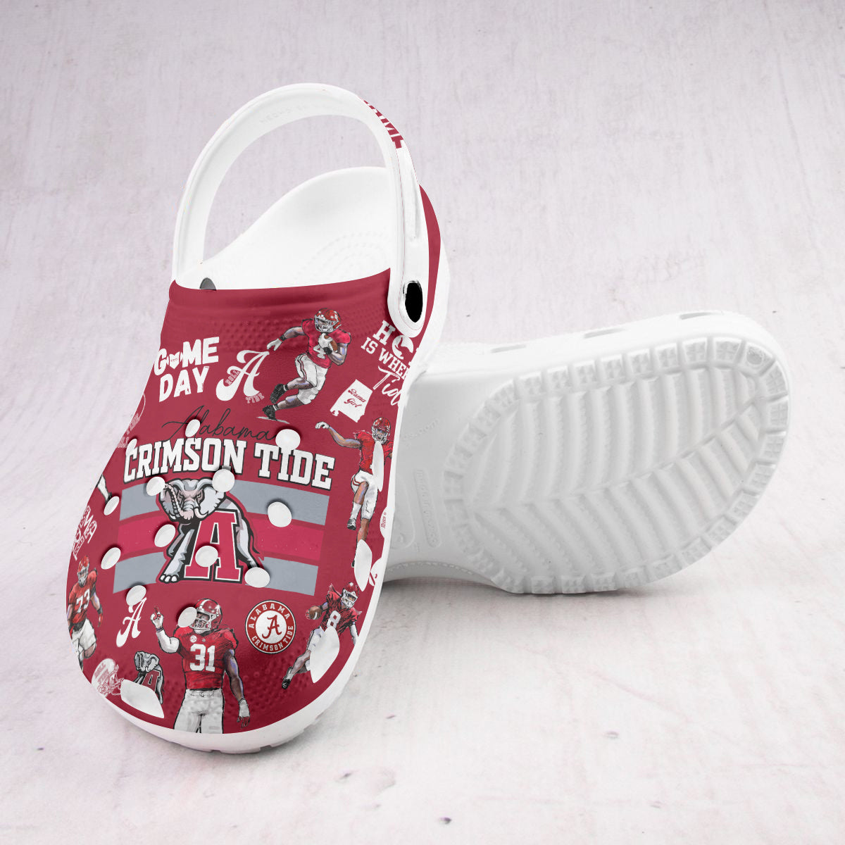 Alabama Crimson Tide NCAA Sport Clogs Shoes - 502HLHNCR084