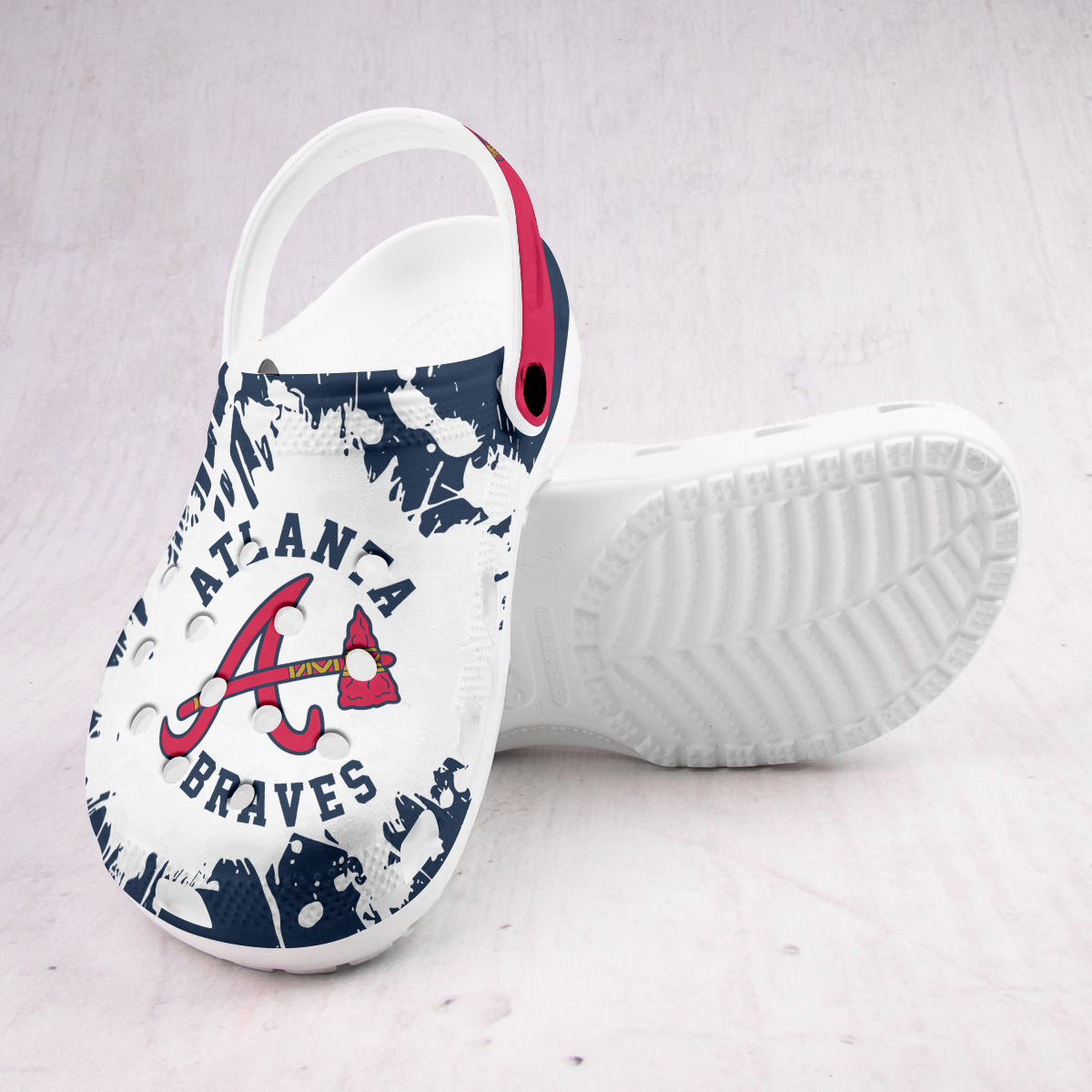 Atlanta Braves MLB Sport Clogs Shoes  - 503HLHNCR185