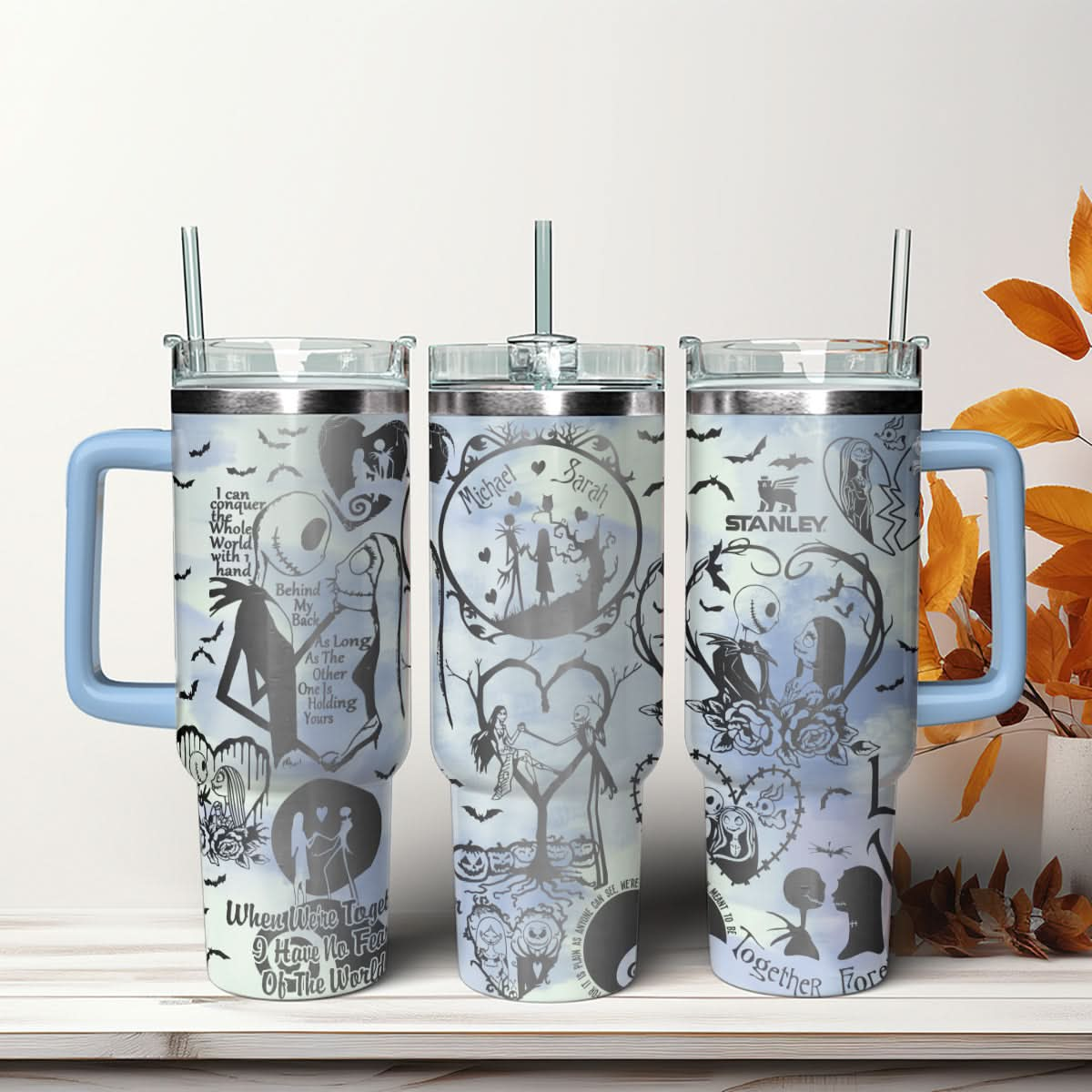 Couple Custom Name - Jack & Sally 40oz Tumbler - 408VTHNTB036