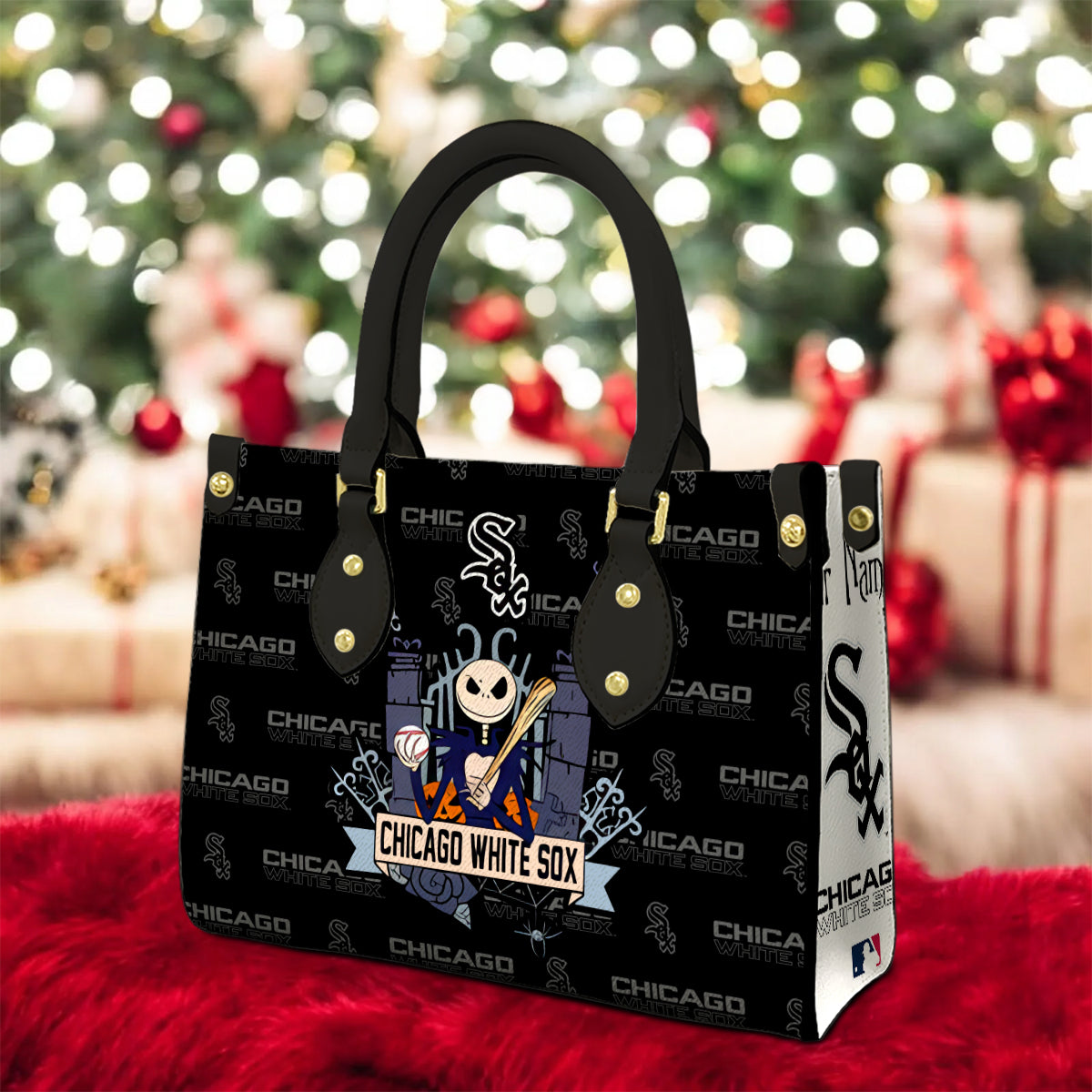 Chicago White Sox Jack Women Leather Hand Bag