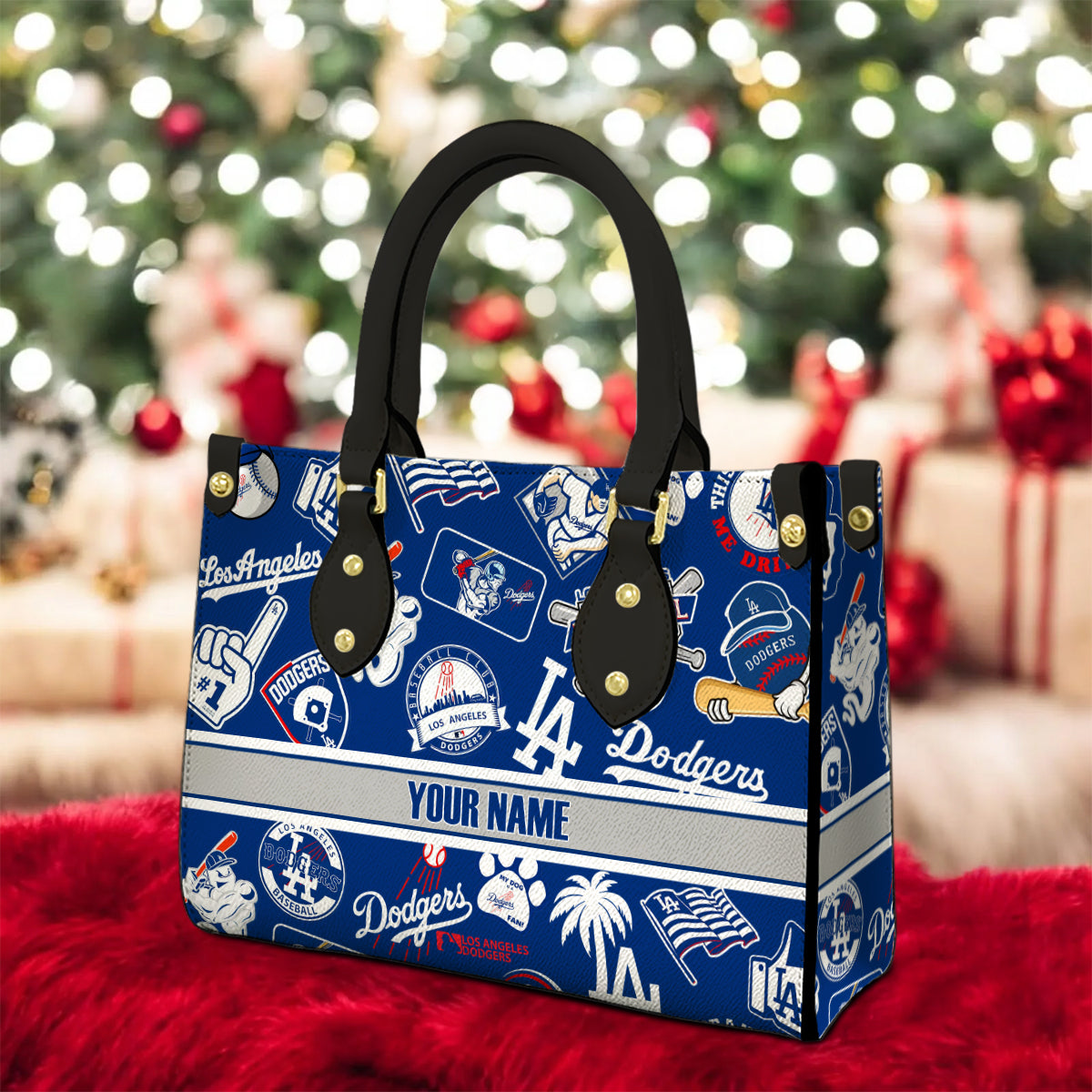Los Angeles Dodgers Women Leather Hand Bag