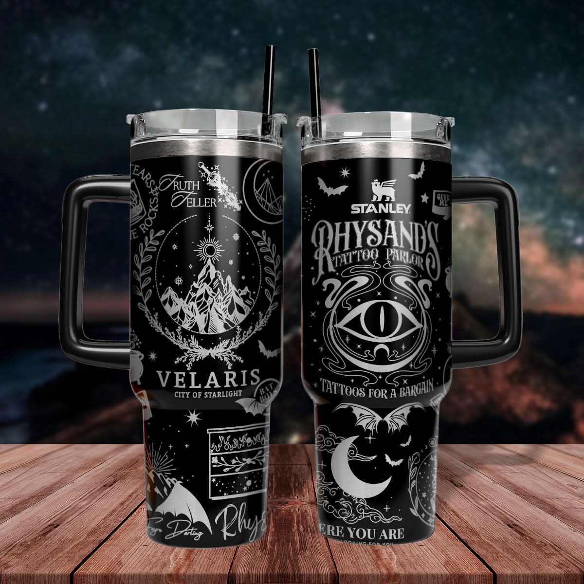 Velaris Rhysand's Engraved 40oz Tumbler - 407VTHNTB003