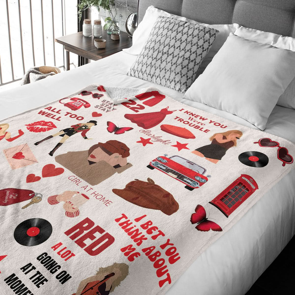 Taylor Swift Red Album Blanket - 407HLHNBL075