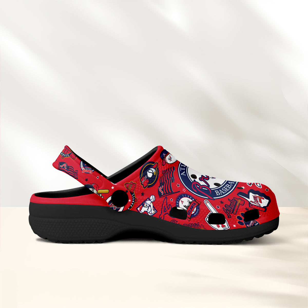 Atlanta Braves MLB Sport Clogs Shoes  - 503HLHNCR123
