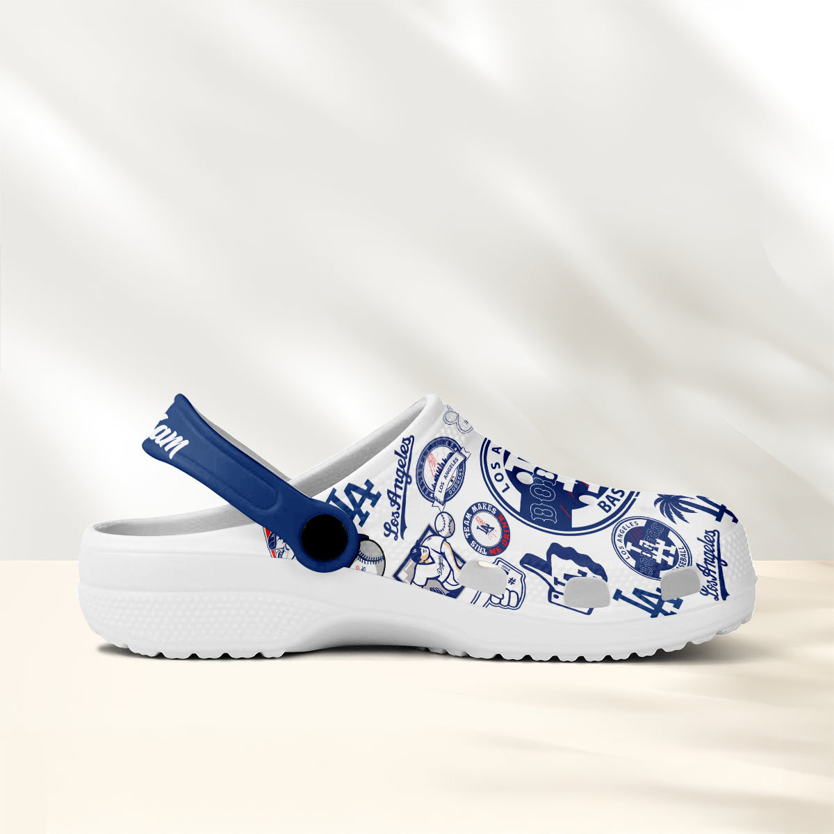 Custom Name Los Angeles Dodgers Baseball Team MLB Clogs  - 503HLHNCR089