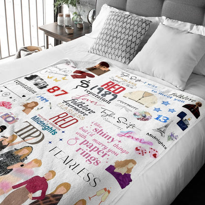 Taylor Swift Albums Blanket - 407HLHNBL053