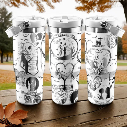 Couple Custom Name IceFlow 40oz Tumbler - 408VTHNTB036