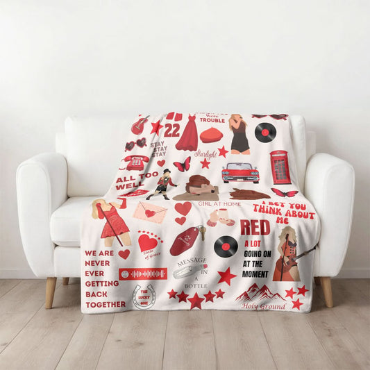 Taylor Swift Red Album Blanket - 407HLHNBL075