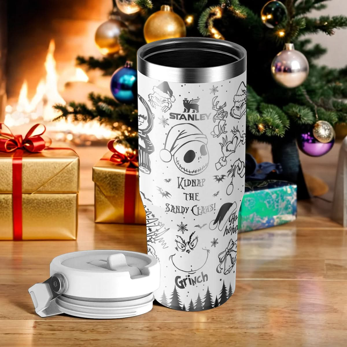 Couple Custom Grinch Nightmare IceFlow 40oz Tumbler - 410TTHNTB031