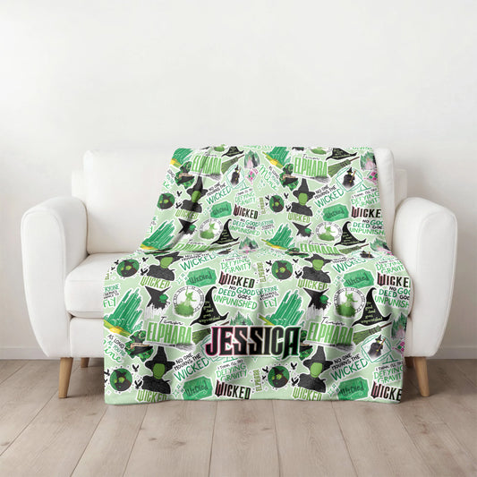 Custom Name Wicked Blanket - 412HLHNBL025