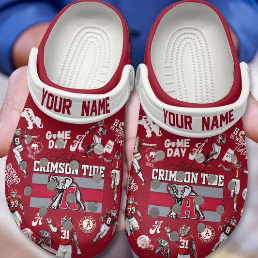 Alabama Crimson Tide NCAA Sport Clogs Shoes - 502HLHNCR084