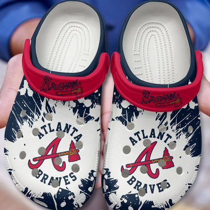Atlanta Braves MLB Sport Clogs Shoes  - 503HLHNCR185