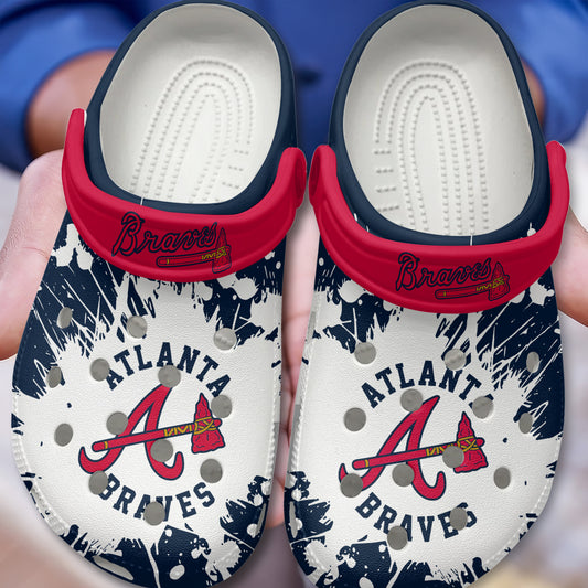 Atlanta Braves MLB Sport Clogs Shoes  - 503HLHNCR185