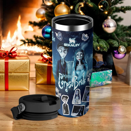 Custom Name Halloween Corpse Bride IceFlow 40oz Tumbler - 409HLHNTB154