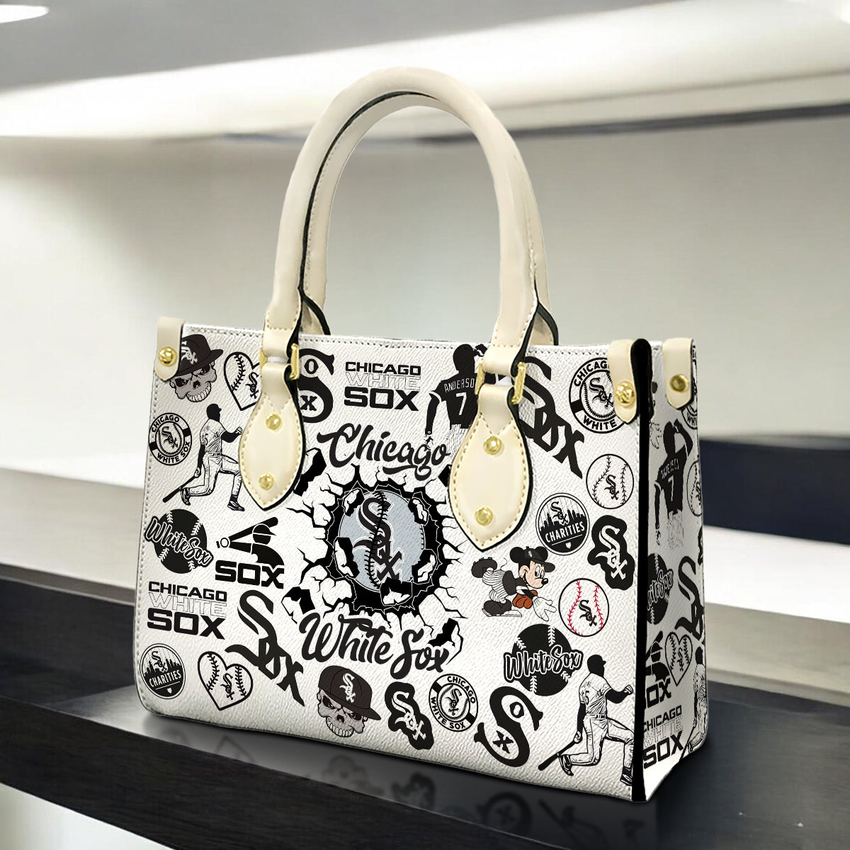 Chicago White Sox Women Leather Hand Bag