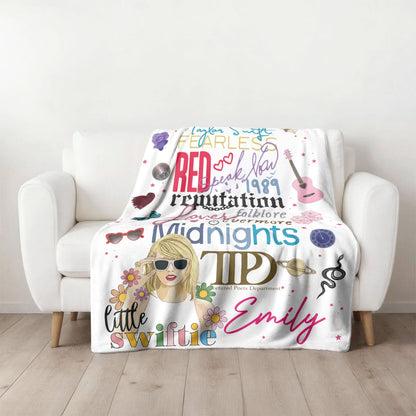 Custom Name Swiftie - Albums Taylor Swift Blanket 407HLHNBL044