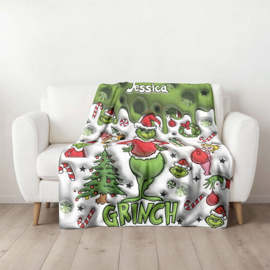 Custom Grinch Blanket - 410HLHNBL007