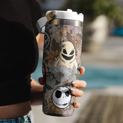 Nightmare Before Christmas Floral IceFlow 40oz Tumbler - 408HLHNTB090