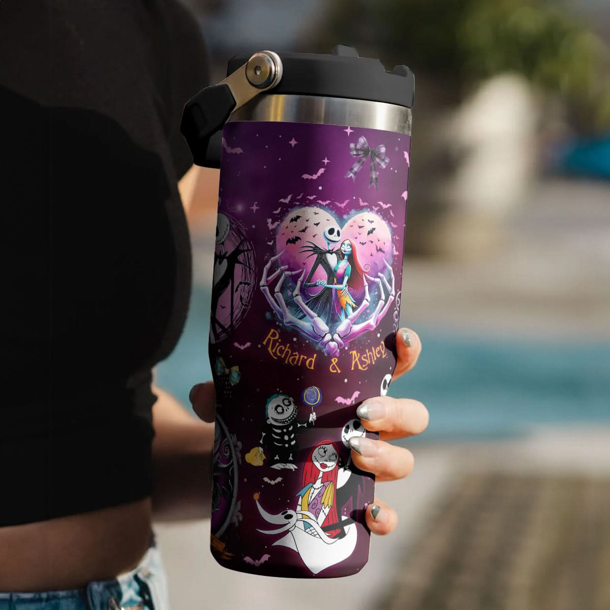 Custom Disney Nightmare Before Christmas IceFlow 40oz Tumbler - 410QAHNTB021