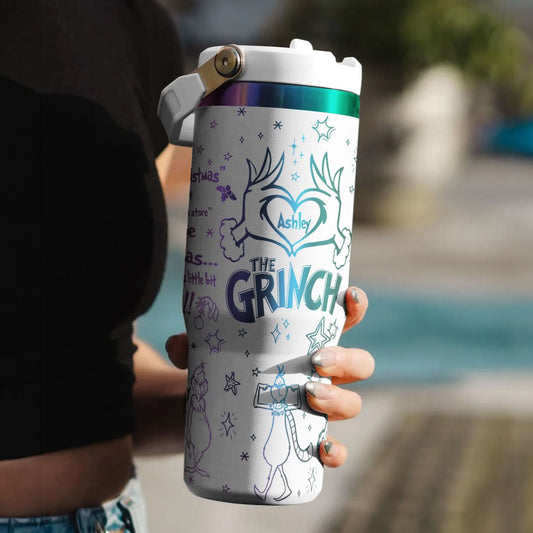 Custom Grinch IceFlow 40oz Tumbler - 410QAHNTB004